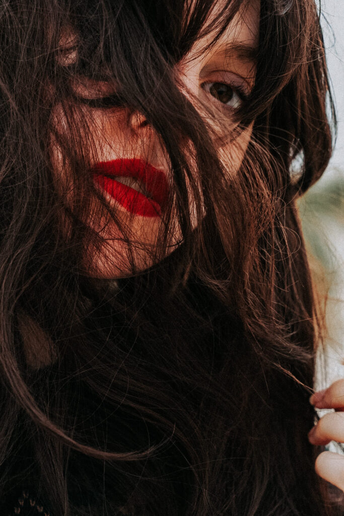Portraitfotografie Ideen Haare im Wind Nordsee
