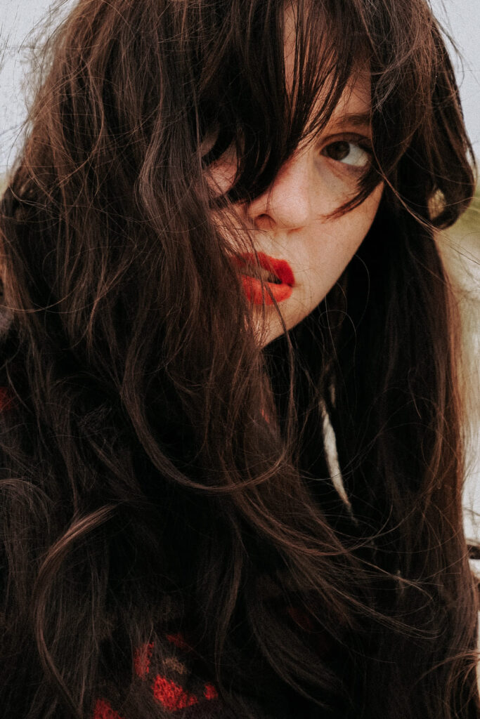 Portraitfotografie Ideen Haare im Wind Nordsee
